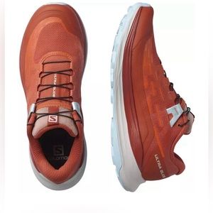 Salomon Womens Size 7 Ultra Glide Mecca Red Orange Trail Running Sneakers